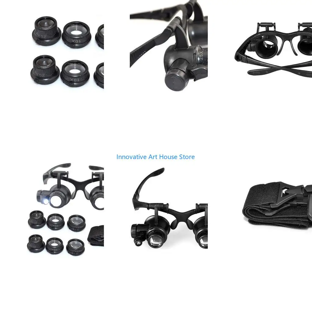 E1PC 10X 15X 20X 25X LED Double Eye Jeweler Repair Watch Magnifier Loupe Glasses Lens
E1PC 10X 15X 20X 25X LED Double Eye Jeweler Repair Watch Magnifier Loupe Glasses Lens