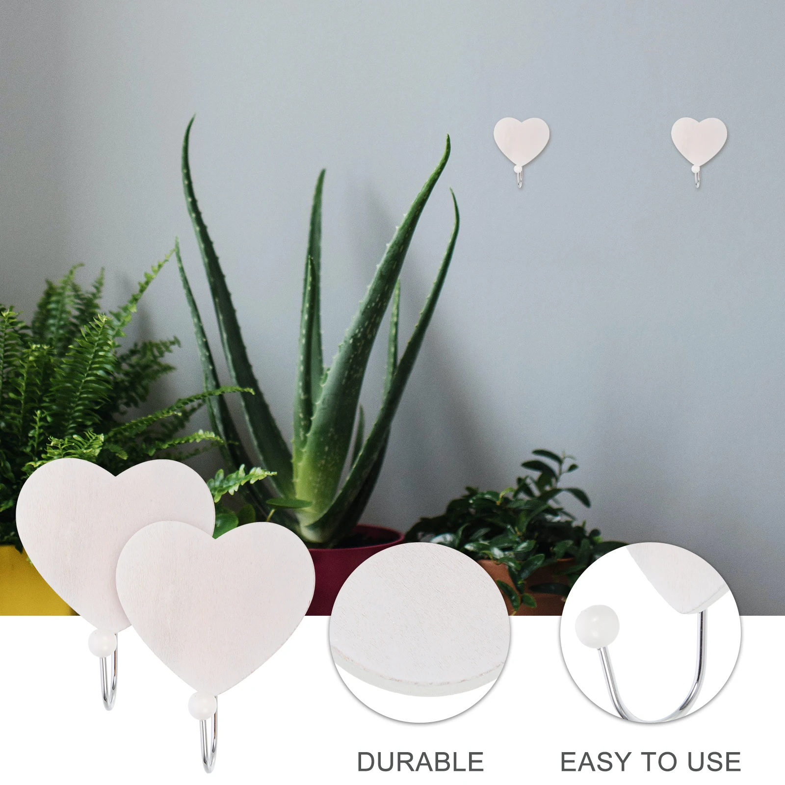 2pcs Heart Shape Hanger Wall Mounted White Hook Storage Rack Smooth Surface Bathroom Bedroom Kitchen Metal Walls Universal Hooks
2pcs Heart Shape Hanger Wall Mounted White Hook Storage Rack Smooth Surface Bathroom Bedroom Kitchen Metal Walls Universal Hooks