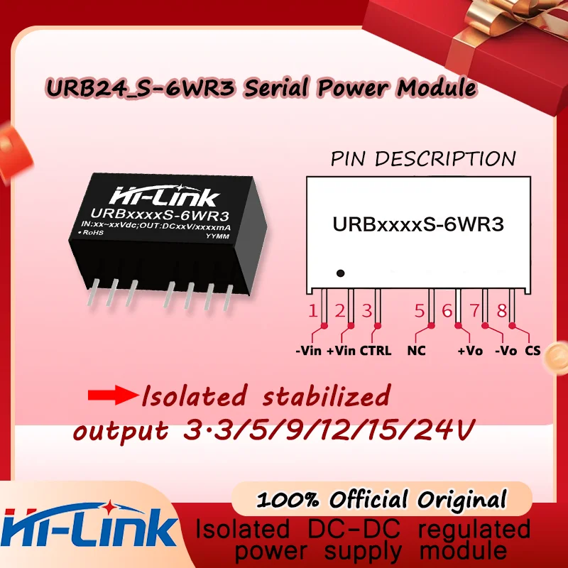 4 1 Ultra Wide Input Isolated DCDC Power Module URB24XXS 6WR3 1500Vdc Isolation Short Circuit Protection High Efficiency
4 1 Ultra Wide Input Isolated DCDC Power Module URB24XXS 6WR3 1500Vdc Isolation Short Circuit Protection High Efficiency