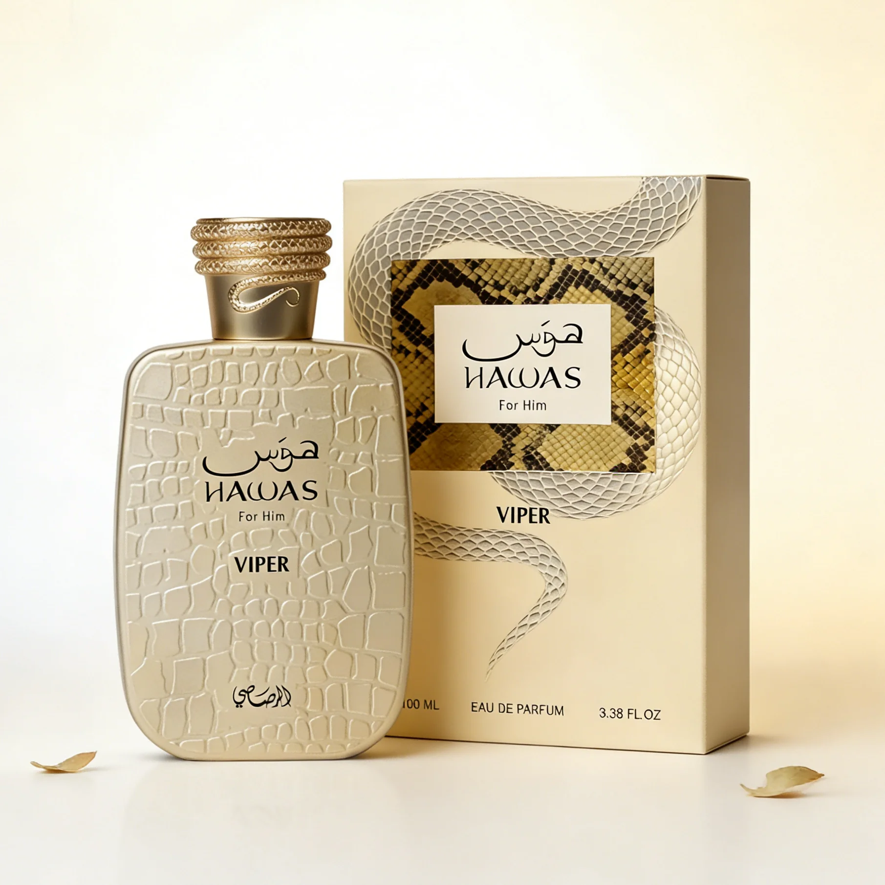 Hawas Viper For Him Men's Eau De Parfum 3.38oz, Rich Woody & Spicy Scent, Long-Lasting Masculine Fragrance
Hawas Viper For Him Men's Eau De Parfum 3.38oz, Rich Woody & Spicy Scent, Long-Lasting Masculine Fragrance