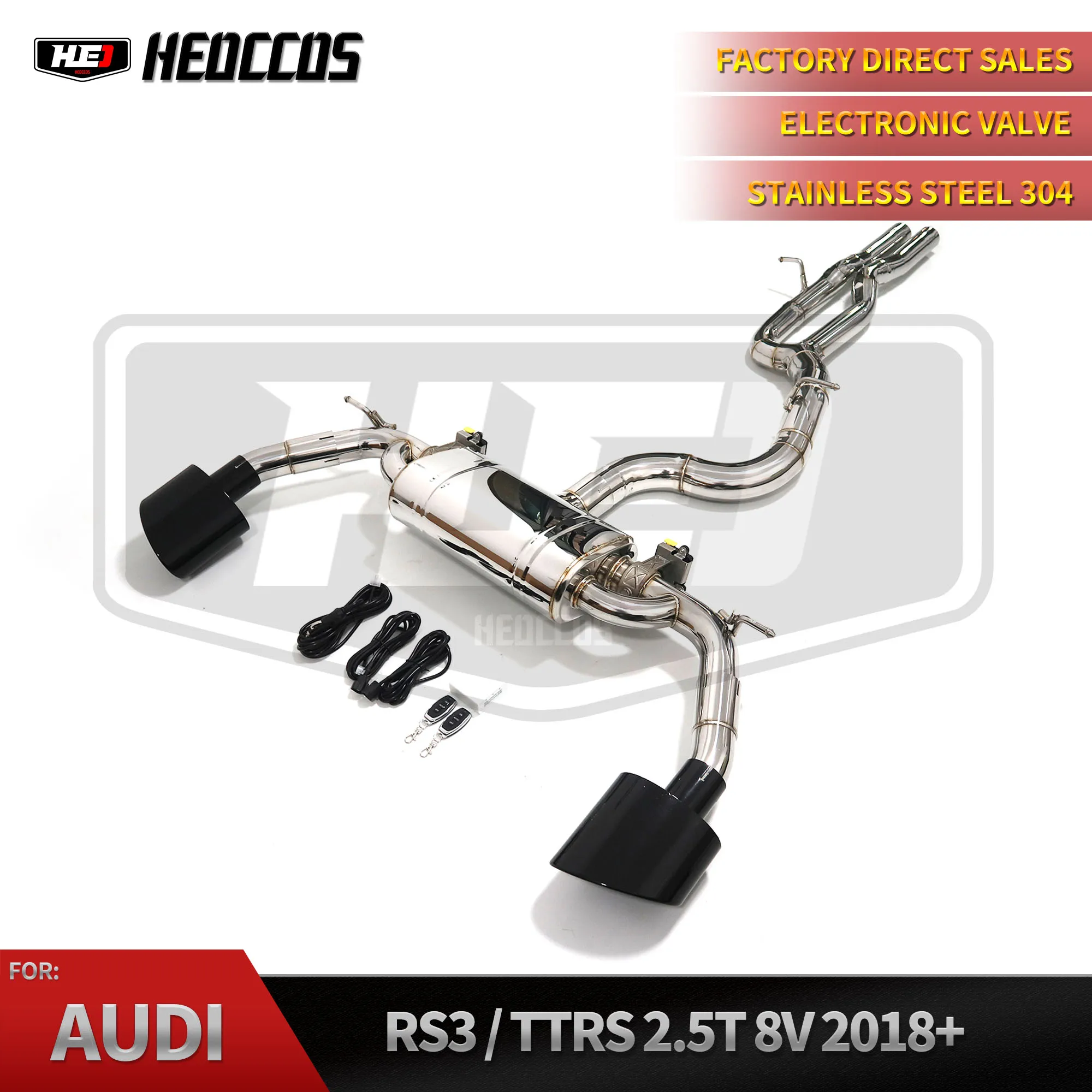 HEO Custom Catback Exhaust for Audi RS3/TTRS 2.5T 2017-2023 Sport Car Stainless Steel Pipe Muffler Valvetronic Exhaust System
HEO Custom Catback Exhaust for Audi RS3/TTRS 2.5T 2017-2023 Sport Car Stainless Steel Pipe Muffler Valvetronic Exhaust System