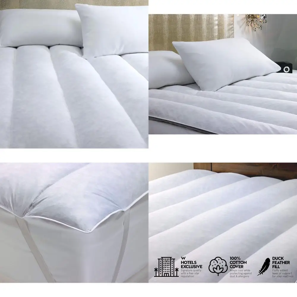 Luxurious Queen Size Duck Featherbed Mattress Cover - 60 x 80
Luxurious Queen Size Duck Featherbed Mattress Cover - 60 x 80