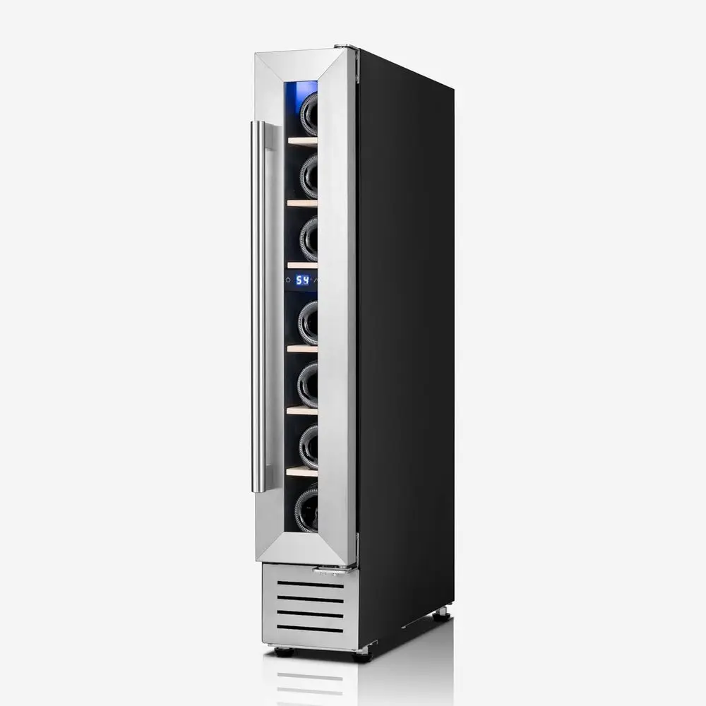 7-Bottle Wine Cooler, Dual-Zone Temperature Control, Glass Door, Freestanding or Built-in, Ideal for Home Bar or Office
7-Bottle Wine Cooler, Dual-Zone Temperature Control, Glass Door, Freestanding or Built-in, Ideal for Home Bar or Office
