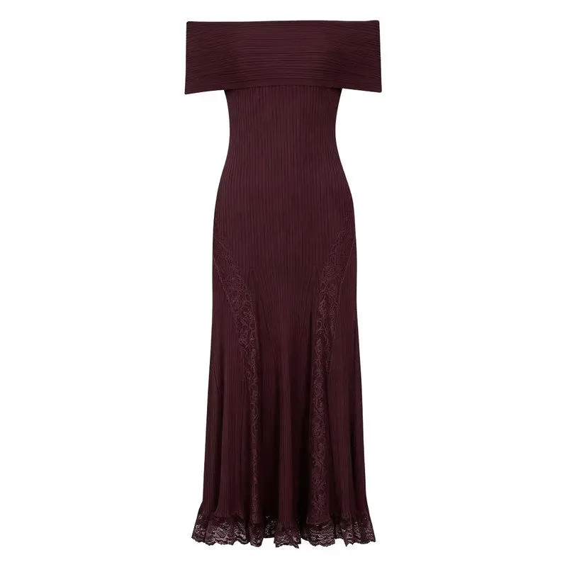 Elegant Lace Trim Sexy Slim Fit One Shoulder Summer New Arrival Women's Dress Sleeveless Knitted Midi Skirt Style Casual Wear
Elegant Lace Trim Sexy Slim Fit One Shoulder Summer New Arrival Women's Dress Sleeveless Knitted Midi Skirt Style Casual Wear
