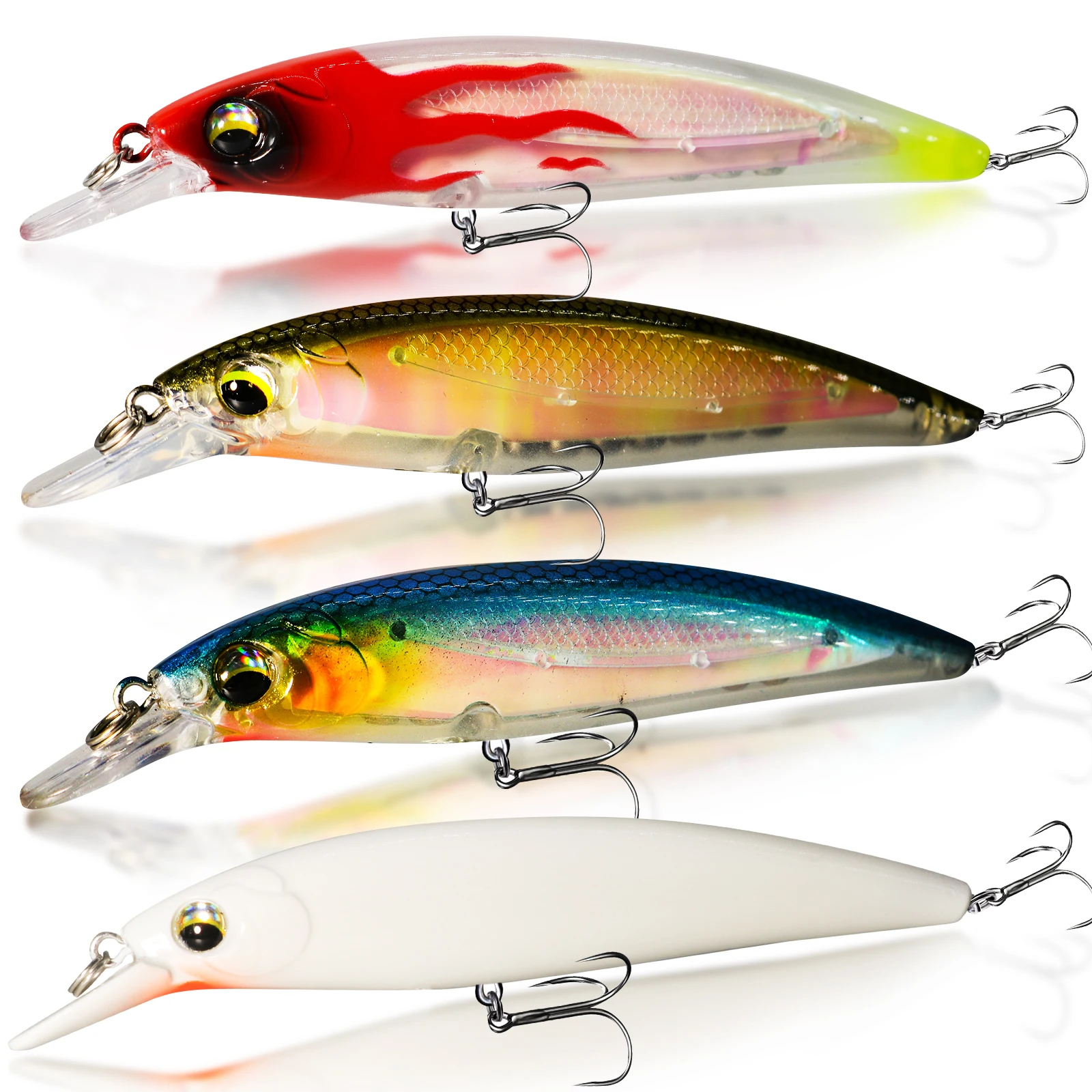 13g 10cm Artificial Laser Floating Minnow Bait Lure Luminous Long Casting Hook Freshwater Sea Fishing Lure Outdoor Accessory
13g 10cm Artificial Laser Floating Minnow Bait Lure Luminous Long Casting Hook Freshwater Sea Fishing Lure Outdoor Accessory