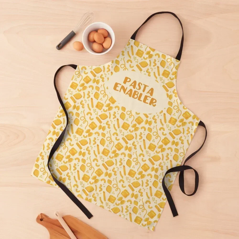 Pasta Enabler slogan + pattern of assorted pasta shapes on pale yellow Apron Men gift barber men Apron
Pasta Enabler slogan + pattern of assorted pasta shapes on pale yellow Apron Men gift barber men Apron