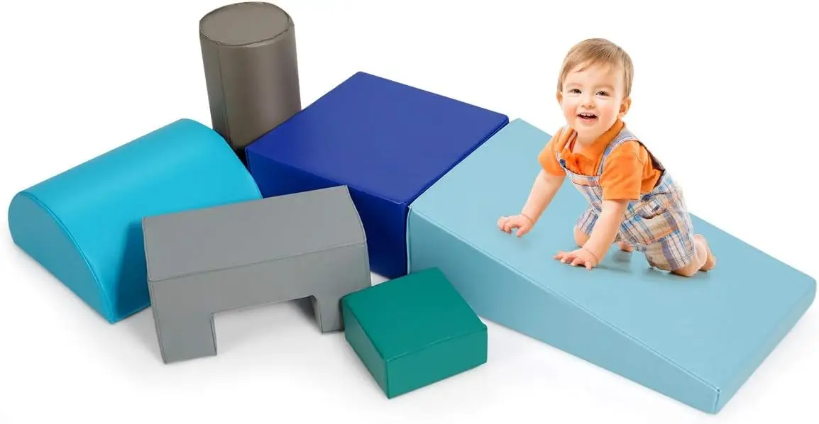 6-Piece Kids Crawl and Climb Foam Play Set, Colorful Baby‘s Foam Blocks to Crawling, Climbing, Walking, Children‘s Educational S
6-Piece Kids Crawl and Climb Foam Play Set, Colorful Baby‘s Foam Blocks to Crawling, Climbing, Walking, Children‘s Educational S