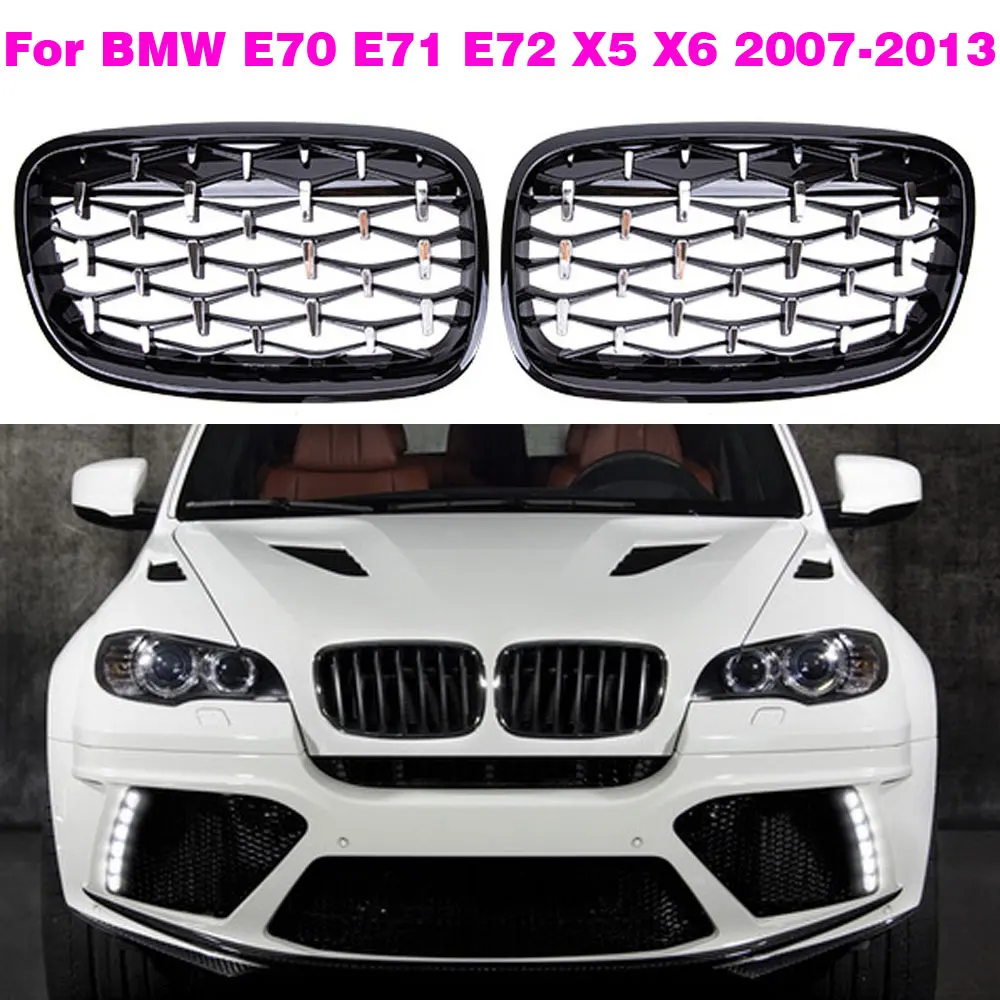 Передняя хромированная решетка с бриллиантами для BMW X5 X6 E70 E71 2007-2013, внутренняя решетка приборной панели, крышка xDrive 35d 30i 50i, аксессуары
Передняя хромированная решетка с бриллиантами для BMW X5 X6 E70 E71 2007-2013, внутренняя решетка приборной панели, крышка xDrive 35d 30i 50i, аксессуары