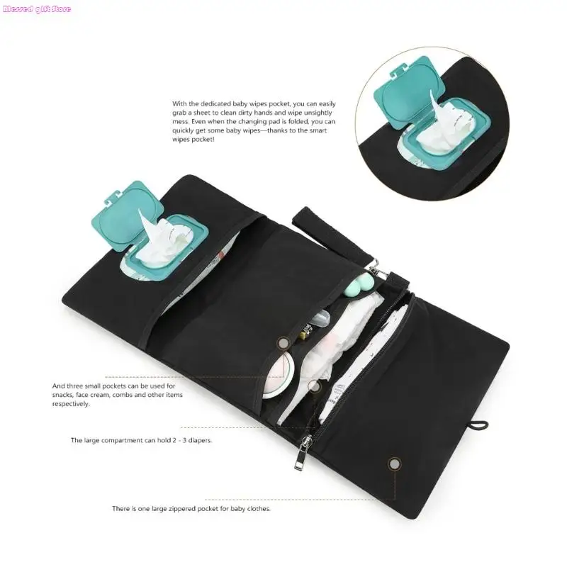 D0JC Portable Baby Diaper With Storage Compartments Strollers Friendly Foldable Design For Parenting Essential
D0JC Portable Baby Diaper With Storage Compartments Strollers Friendly Foldable Design For Parenting Essential