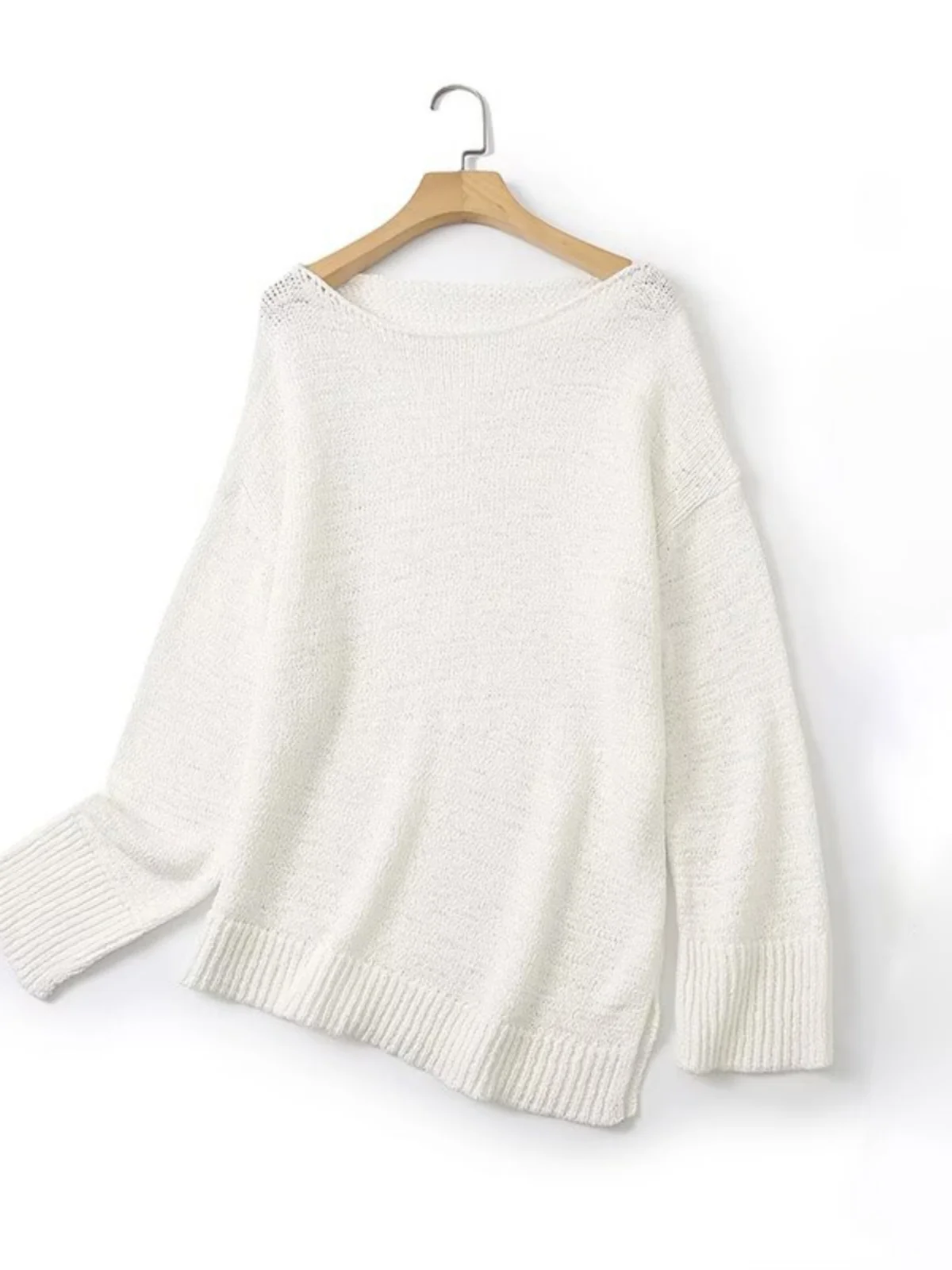 Lightweight Long Sve Knitted Sweater Women's Loose Boat Ne Asymmetric Hemline Cotton Commute Sle Straight Cut Cotton
Lightweight Long Sve Knitted Sweater Women's Loose Boat Ne Asymmetric Hemline Cotton Commute Sle Straight Cut Cotton