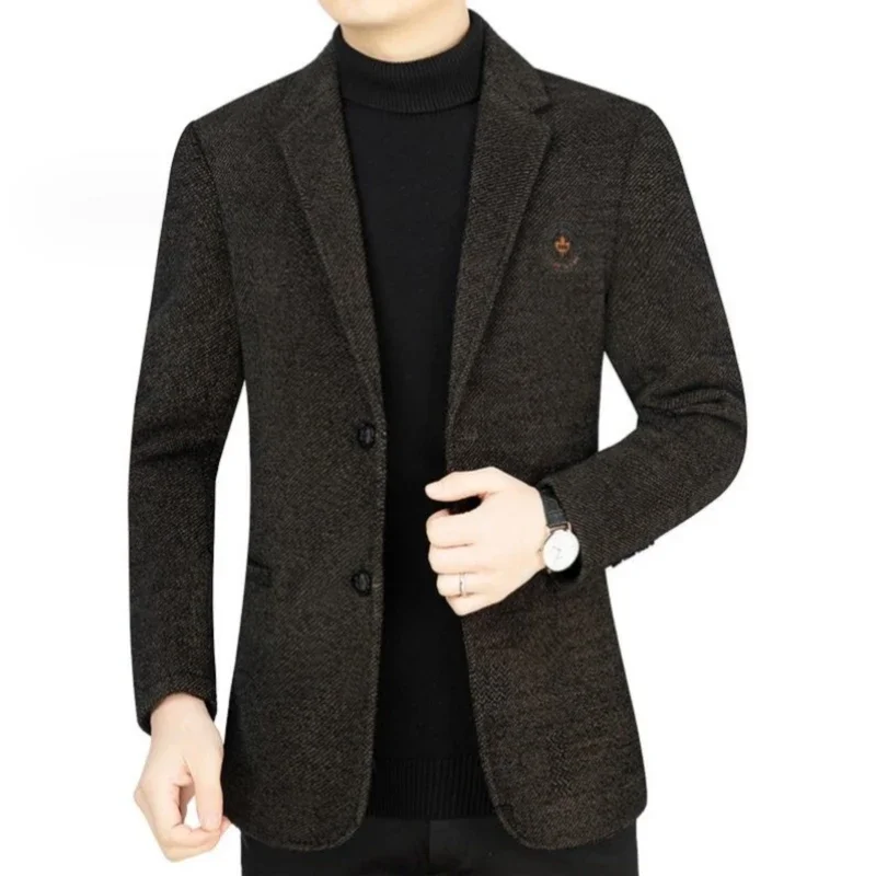 High Quality Fashion Mens Fashion Handsome Casual Handsome Jacket Autumn Winter Wool Short Lapel Coat Thick Winter Mens Coats
High Quality Fashion Mens Fashion Handsome Casual Handsome Jacket Autumn Winter Wool Short Lapel Coat Thick Winter Mens Coats