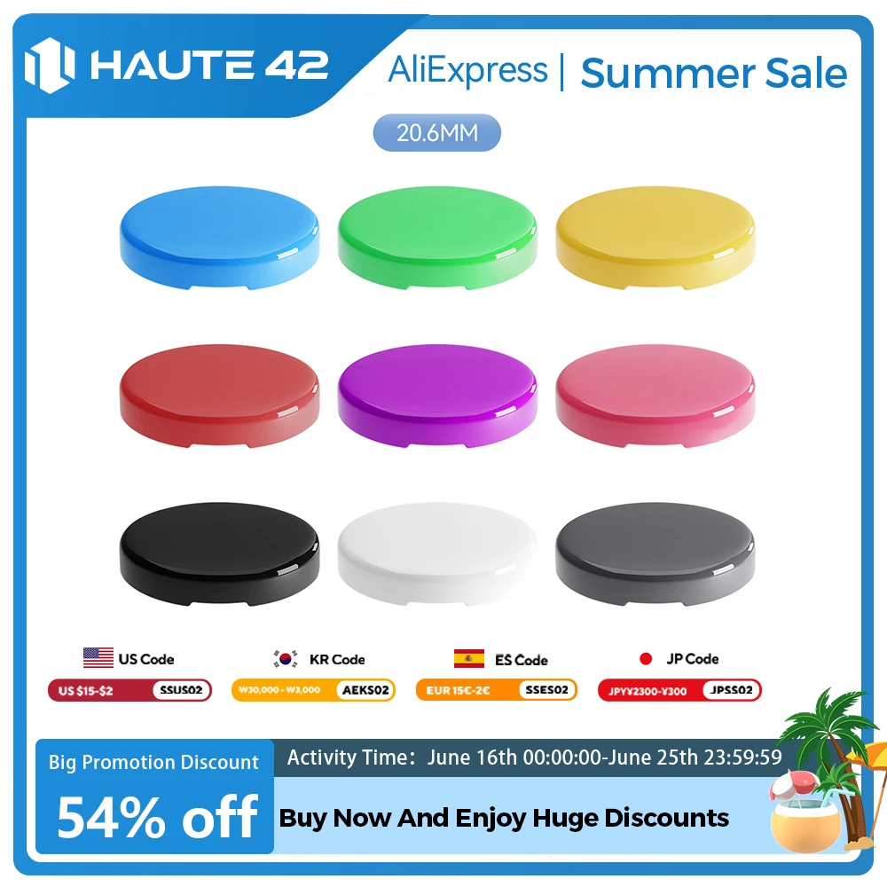 Haute42 Hitbox Cross Keycaps for Leverless Arcade Controller Mini Hitbox Button Caps Colorful DIY 20.6mm Low Profile Keycaps 8PC
Haute42 Hitbox Cross Keycaps for Leverless Arcade Controller Mini Hitbox Button Caps Colorful DIY 20.6mm Low Profile Keycaps 8PC