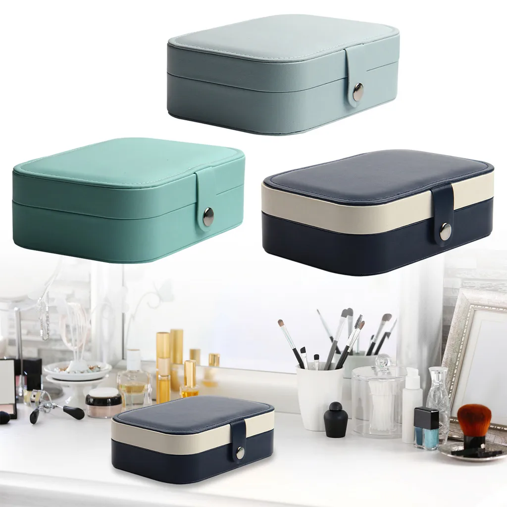 Fashion Travel Jewelry Box Necklace Earrings Ring Jewelry Organizer Display Pu Leather Storage Large Capacity Jewelry Case
Fashion Travel Jewelry Box Necklace Earrings Ring Jewelry Organizer Display Pu Leather Storage Large Capacity Jewelry Case
