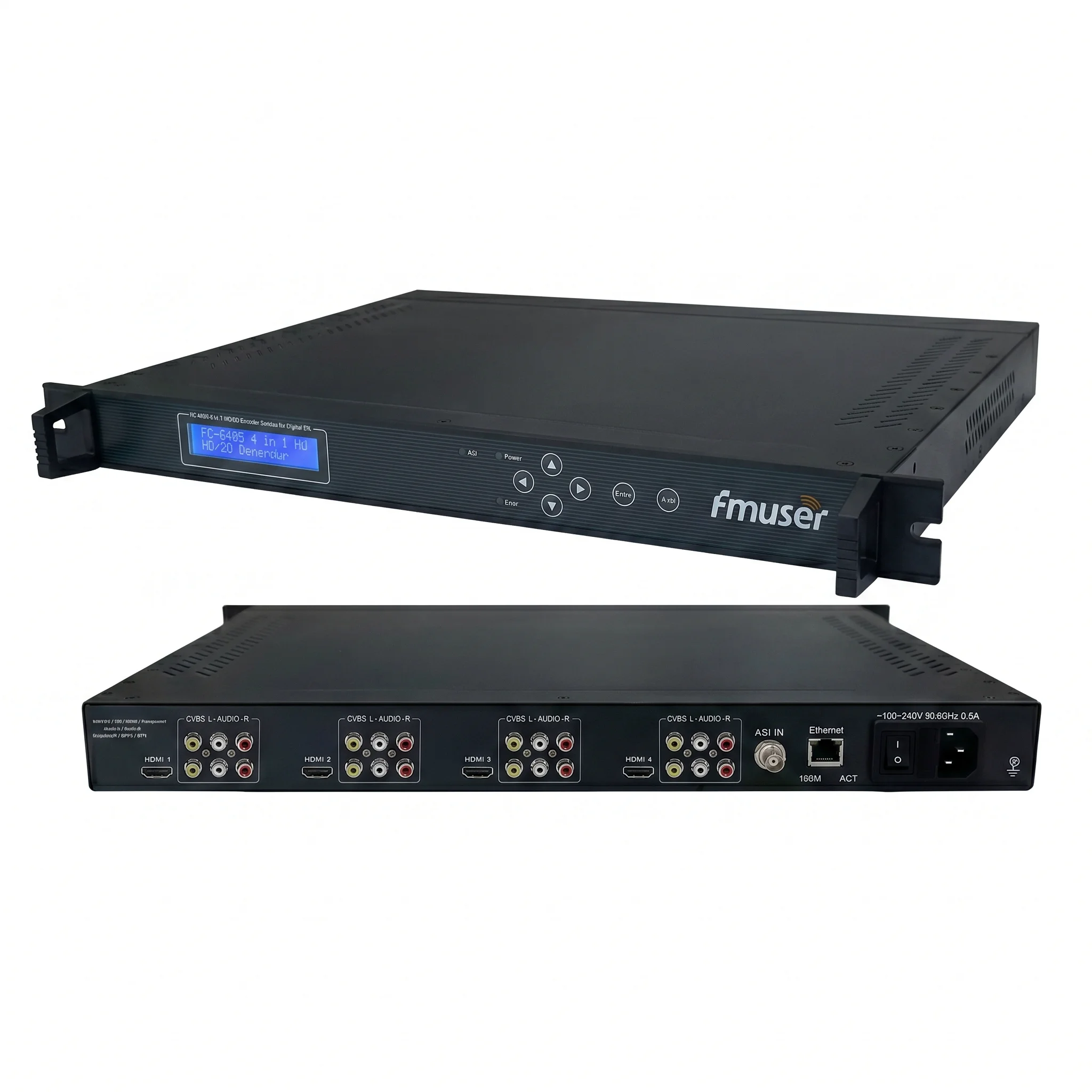 FC6403 4-in-1 HD Video Splitter, 1x ASI Input to 4x AV + 4x HDMI Output Converter
FC6403 4-in-1 HD Video Splitter, 1x ASI Input to 4x AV + 4x HDMI Output Converter