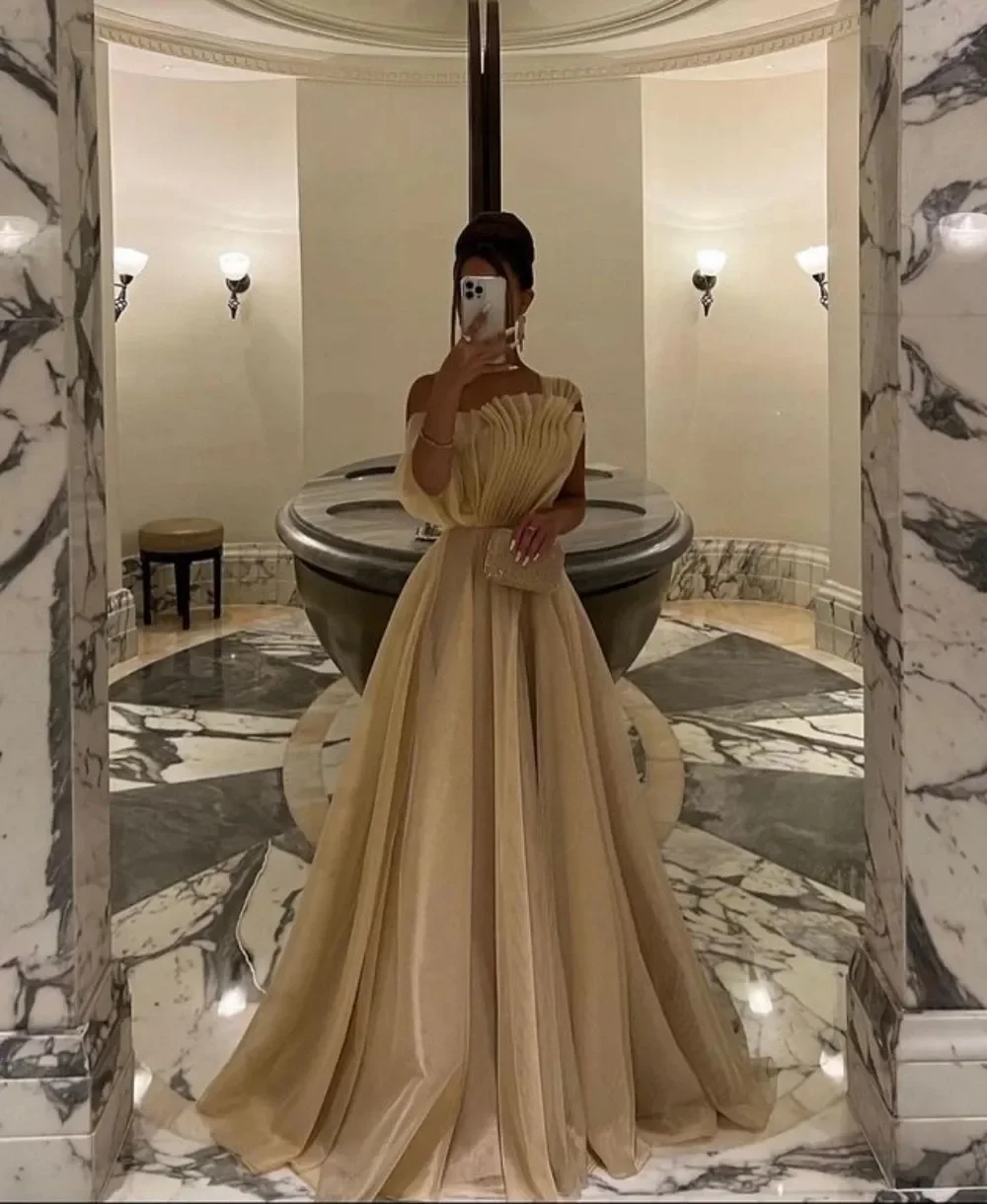 Jirocum Luxury Elegant Vintage Sweet Shiny Champagne Ruffle A-Line Customized Formal Occasion Prom Dress Evening Party Gowns
Jirocum Luxury Elegant Vintage Sweet Shiny Champagne Ruffle A-Line Customized Formal Occasion Prom Dress Evening Party Gowns