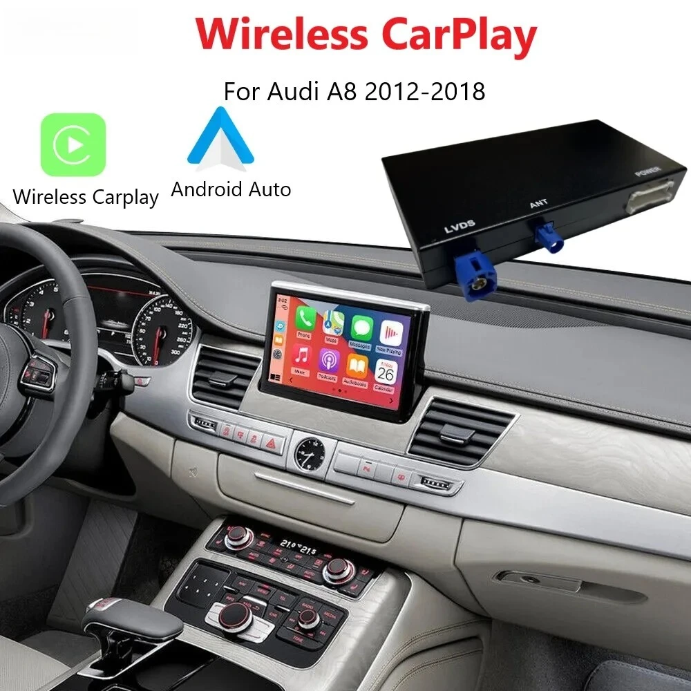 Беспроводной интерфейс iManAuto CarPlay Android Auto для Audi A8 D3 2012-2018, с функциями воспроизведения автомобиля AirPlay Mirror Link
Беспроводной интерфейс iManAuto CarPlay Android Auto для Audi A8 D3 2012-2018, с функциями воспроизведения автомобиля AirPlay Mirror Link