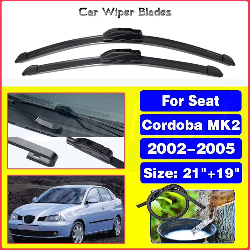 Wiper Front Wiper Blades For Seat Cordoba MK2 2002-2005 2003 2004 Windshield Windscreen Clean Window Car Rain Brushes 21"+19"
Wiper Front Wiper Blades For Seat Cordoba MK2 2002-2005 2003 2004 Windshield Windscreen Clean Window Car Rain Brushes 21"+19"