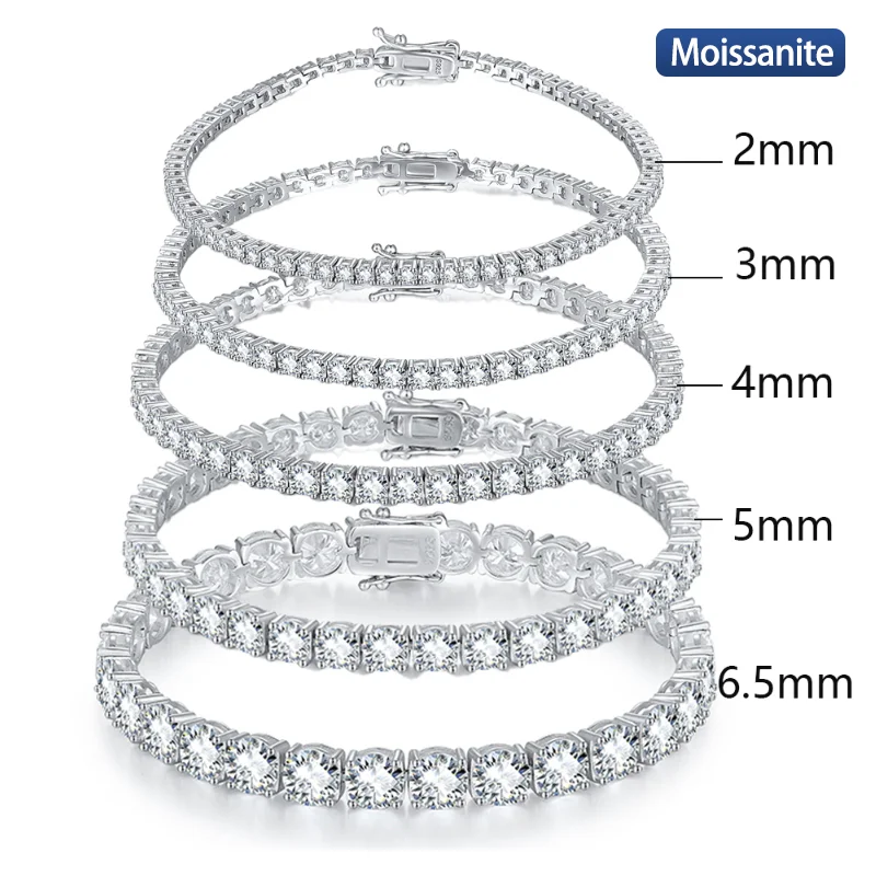S925 Silver Moissanite 2-6.5mm tennis bracelet electroplated 18k white exquisite fashion light luxury design women bracelet
S925 Silver Moissanite 2-6.5mm tennis bracelet electroplated 18k white exquisite fashion light luxury design women bracelet