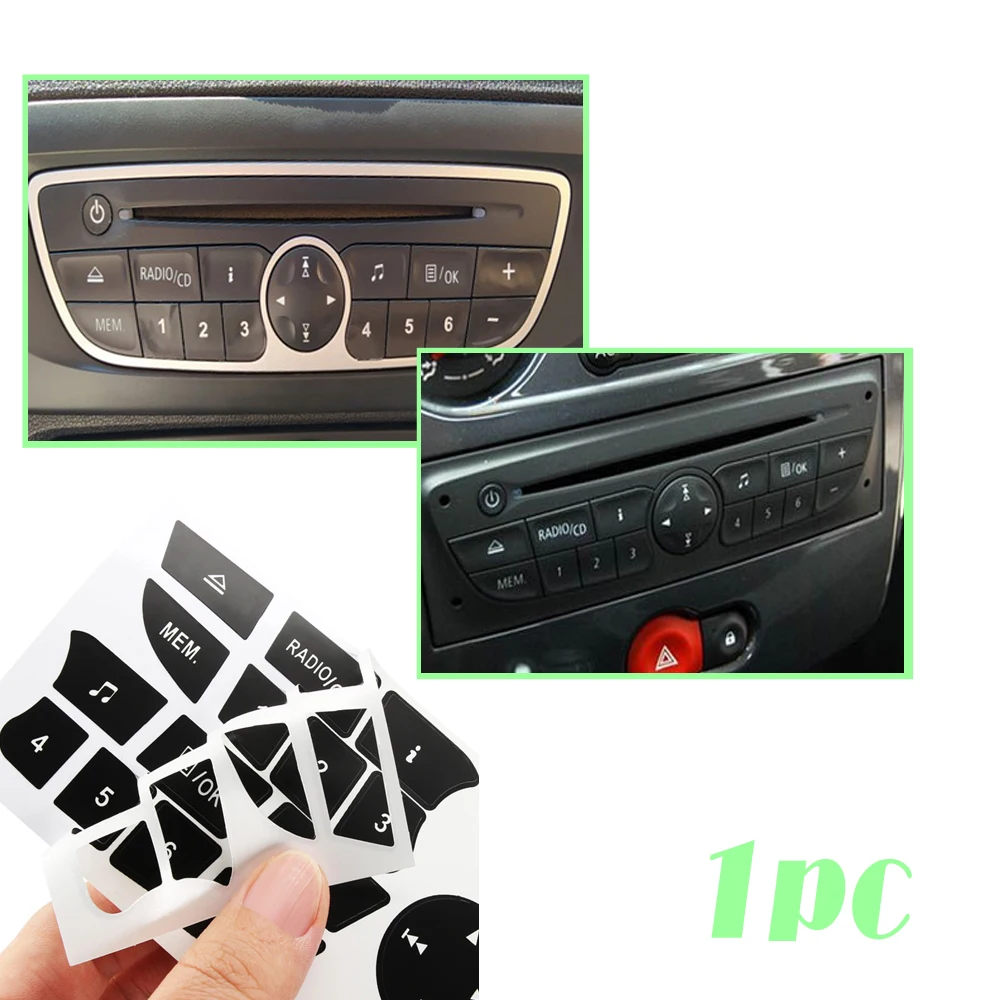 Car Control Panel Sticker Car Button Repair Sticker Car Audio Repair Sticker For Twingo For Renault Clio and Megane 2009-2011
Car Control Panel Sticker Car Button Repair Sticker Car Audio Repair Sticker For Twingo For Renault Clio and Megane 2009-2011