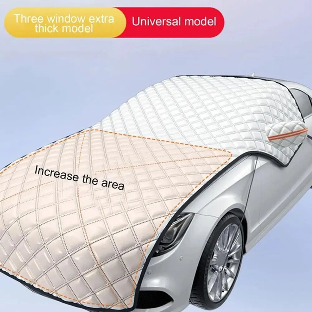 Universal Thicken Car Snow Proof Cover Anti-Frost Sunshade Large Hood Protection Dust Protector Cover For Winter
Universal Thicken Car Snow Proof Cover Anti-Frost Sunshade Large Hood Protection Dust Protector Cover For Winter