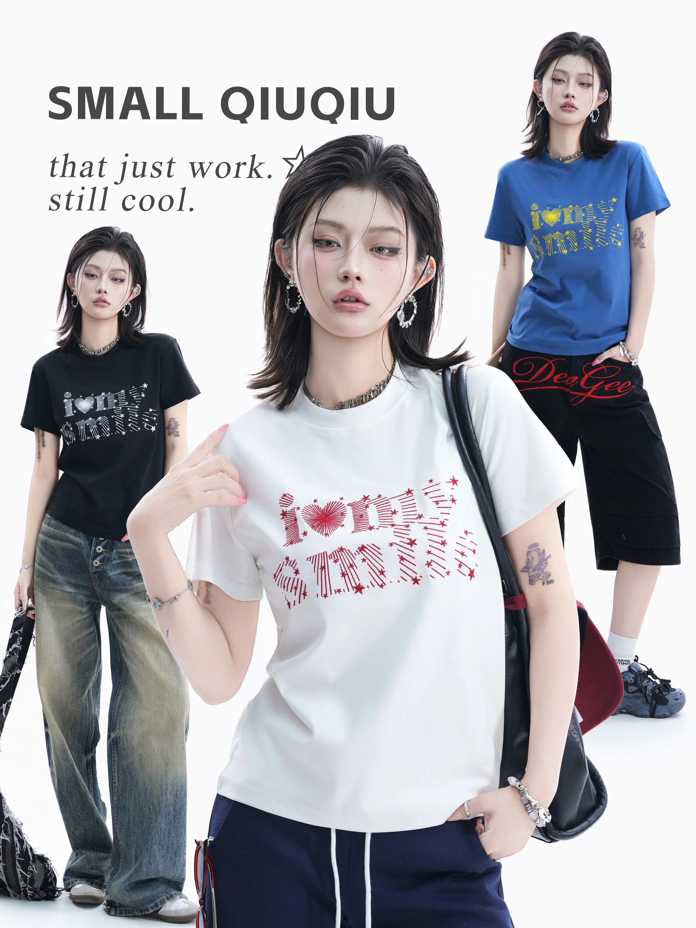 American Street Style Heart Letter Print T-Shirt Women Loose Casual Teenage Versatile Short Sleeve Breathable Cotton Blend
American Street Style Heart Letter Print T-Shirt Women Loose Casual Teenage Versatile Short Sleeve Breathable Cotton Blend