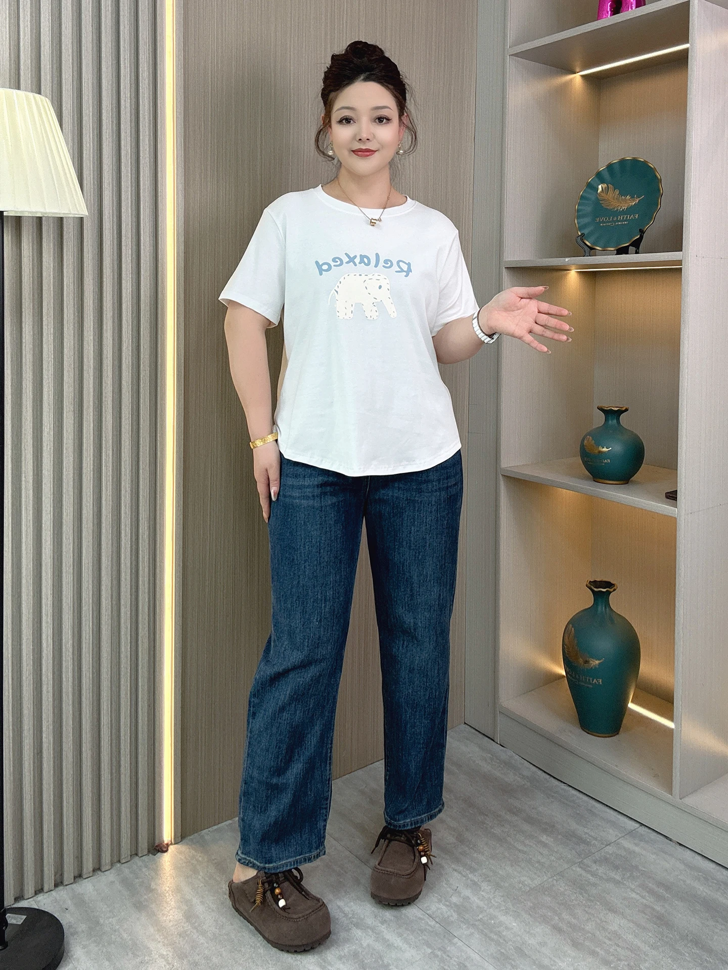 plus Size Women's T-irt ort Sve Cartoon Print Loose Fit Casual Slimming Summer New Sle Cotton Polyester Blend
plus Size Women's T-irt ort Sve Cartoon Print Loose Fit Casual Slimming Summer New Sle Cotton Polyester Blend