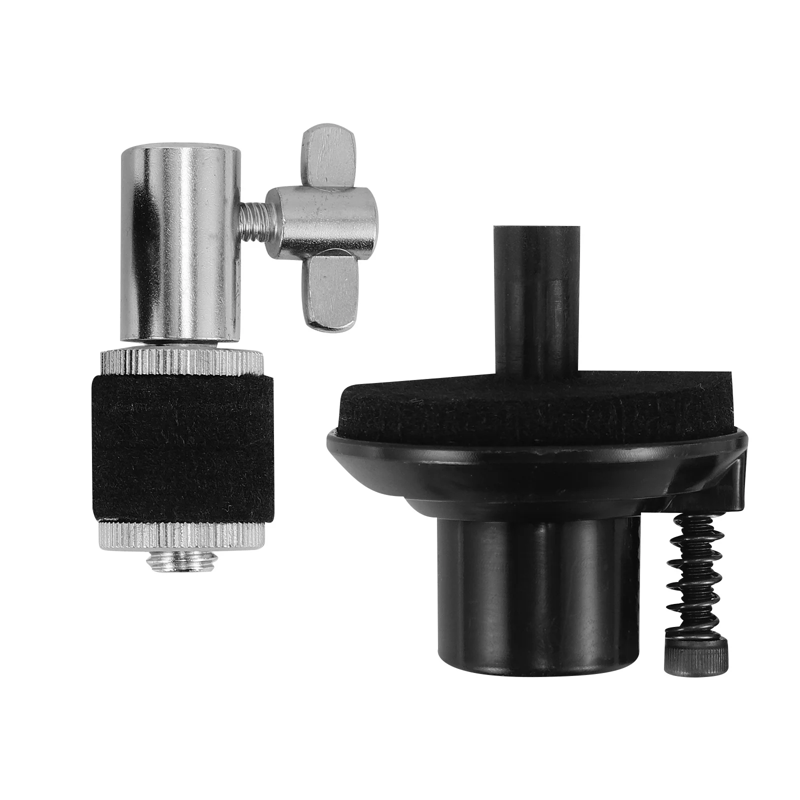 1Set Jazz Drum Clutch Drum Cymbal Accessories Stable Durable Base Plate Compatible Most Standard Cymbal Stands Protection