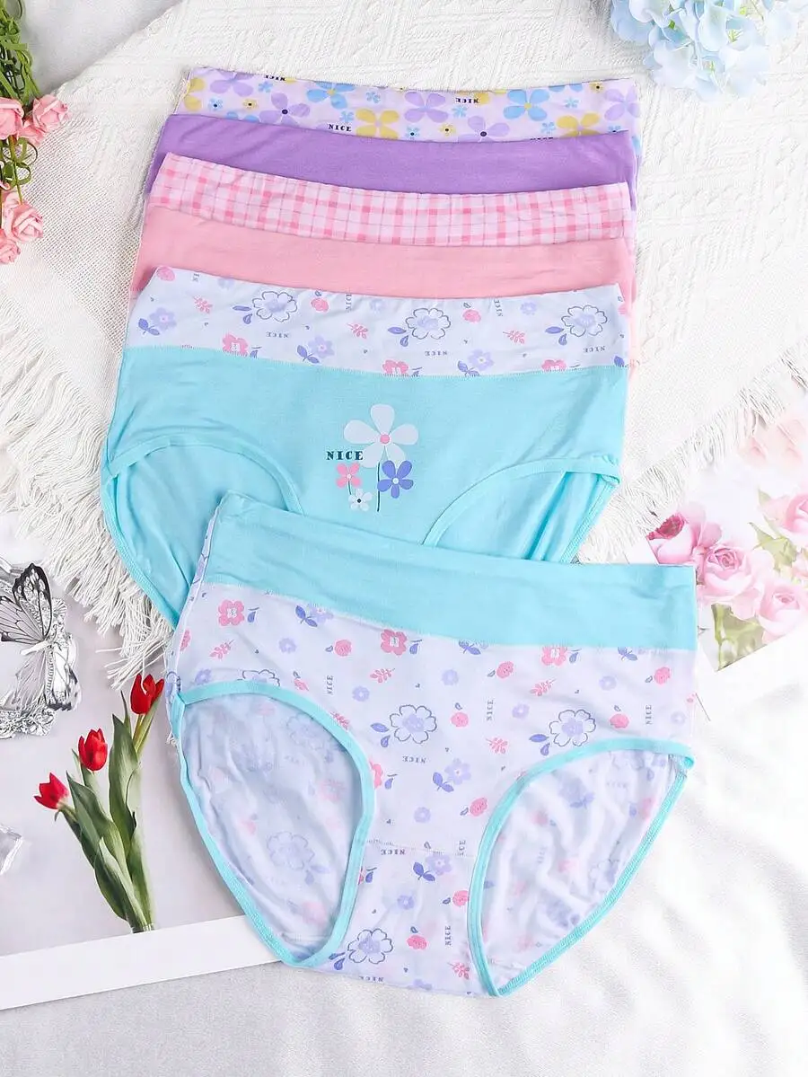 6-Pack High Waisted Printed Womens Underwear Set Soft Elastic Comfort Daily Wear
6-Pack High Waisted Printed Womens Underwear Set Soft Elastic Comfort Daily Wear