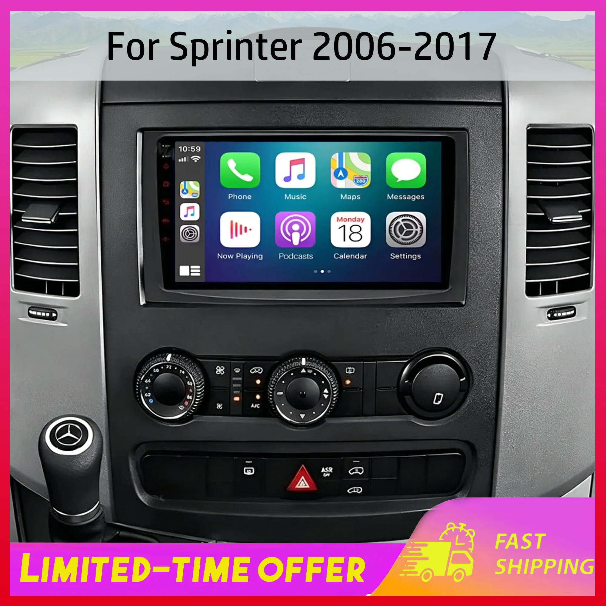 9Inch Car GPS Navigation Wifi Frequency Modulation Compatible for Sprinter 2006-2017 Car Multimedia Player Intelligent
9Inch Car GPS Navigation Wifi Frequency Modulation Compatible for Sprinter 2006-2017 Car Multimedia Player Intelligent