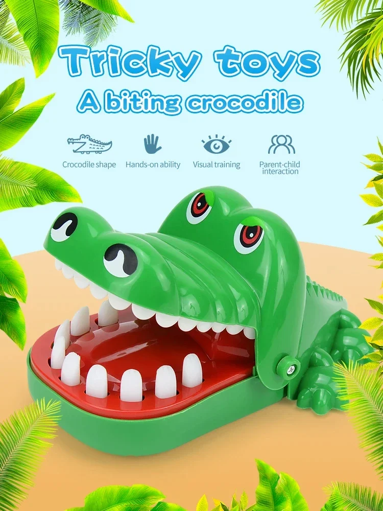 Crocodile Teeth Toys Children's Crocodile Bites Fingers Reaction Training Novelty Children's Lucky Game Trick Decompression Toy
Crocodile Teeth Toys Children's Crocodile Bites Fingers Reaction Training Novelty Children's Lucky Game Trick Decompression Toy