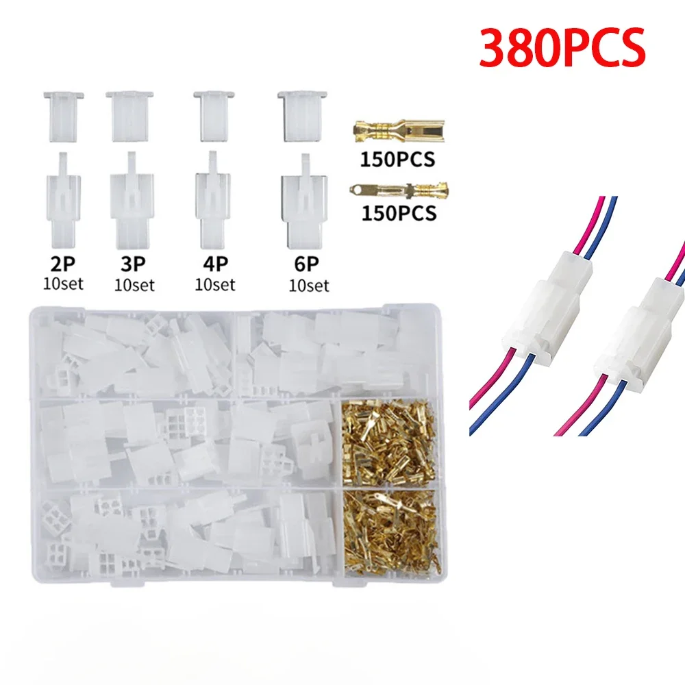 380PCS Wire Connector Housing Terminal 2 3 4 6Pin Crimp Cable Terminal Automobiles Accessories Electrical Equipment 
380PCS Wire Connector Housing Terminal 2 3 4 6Pin Crimp Cable Terminal Automobiles Accessories Electrical Equipment