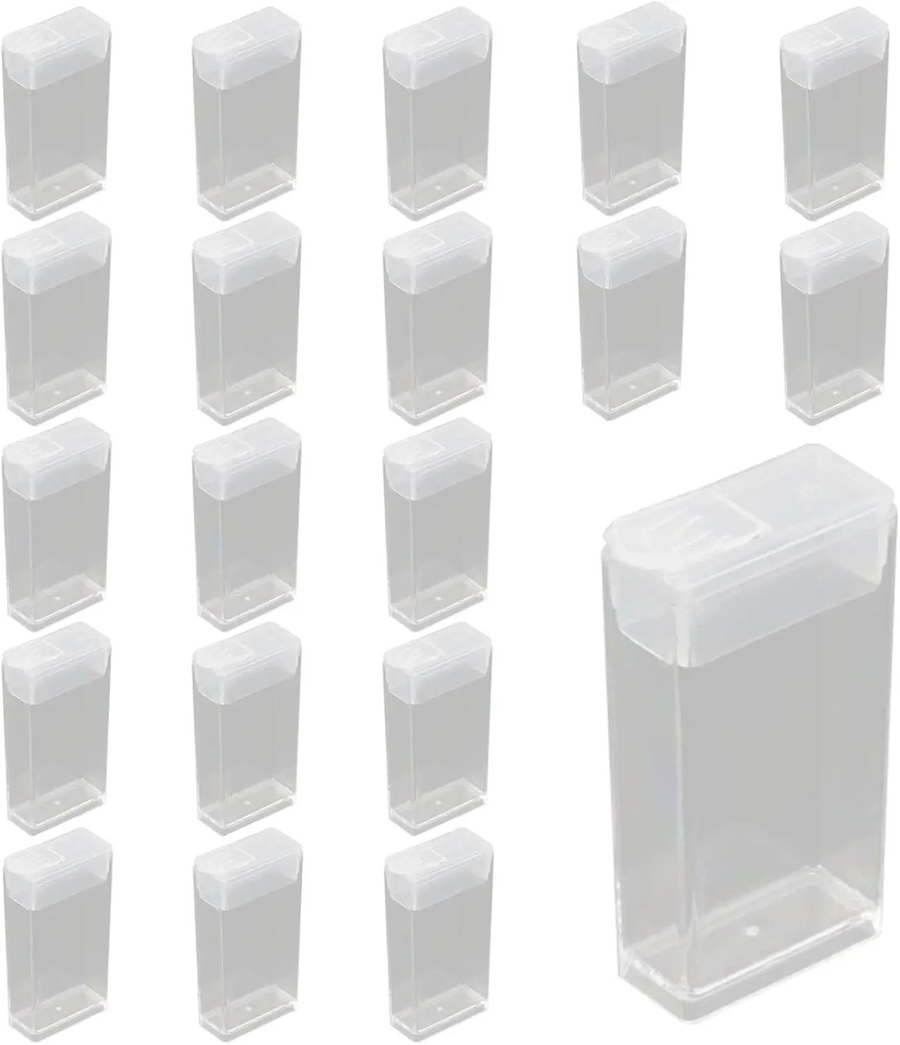 20 Pack Clear Plastic Storage Jars for Beads, DIY Tools, Small Objects - Rectangular Refill Containers
20 Pack Clear Plastic Storage Jars for Beads, DIY Tools, Small Objects - Rectangular Refill Containers