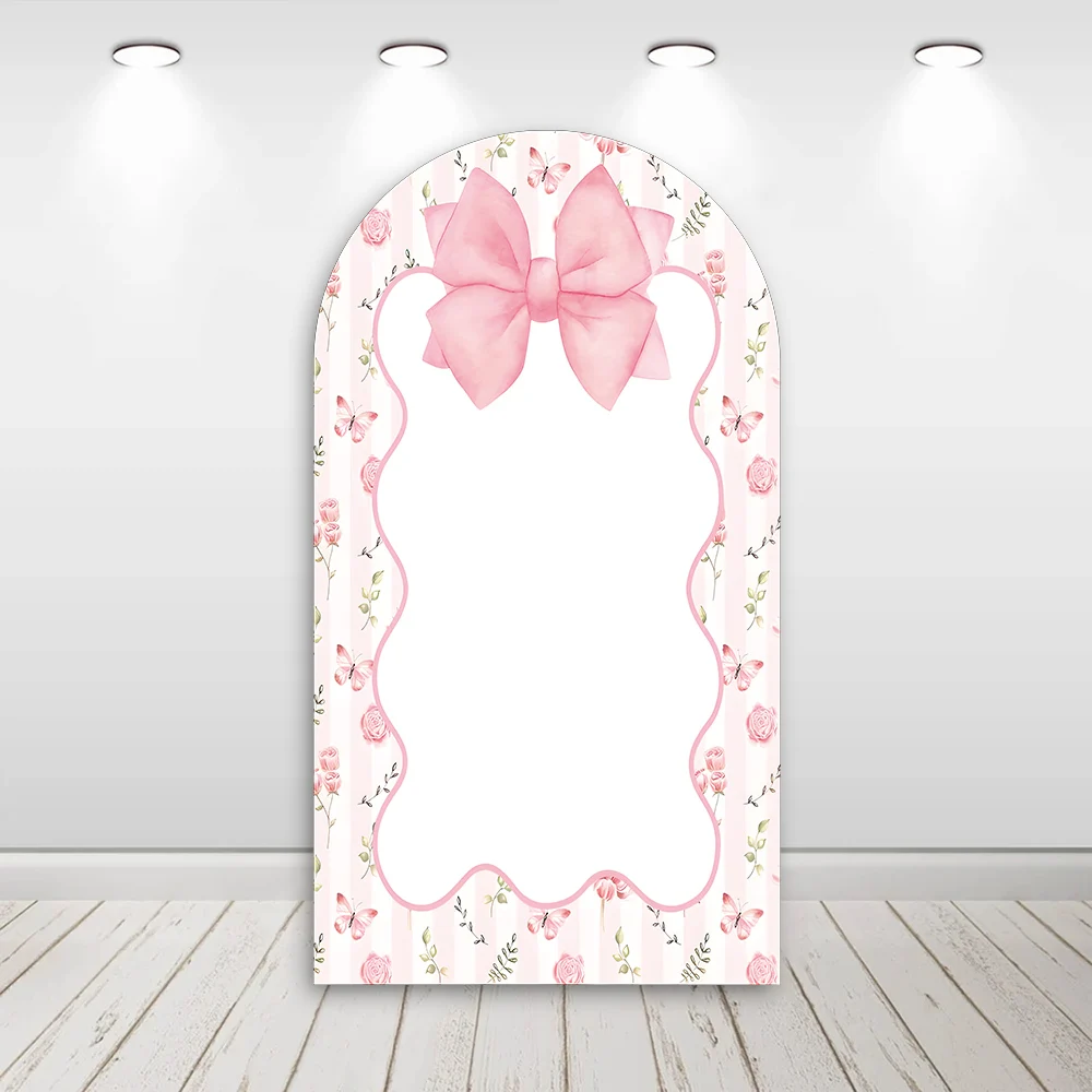 LS Custom 2-Sided Pink Bow Floral Pattern Girls Birthday Party Baby Shower Covers Chiara Arch Background Decor Backdrop
LS Custom 2-Sided Pink Bow Floral Pattern Girls Birthday Party Baby Shower Covers Chiara Arch Background Decor Backdrop