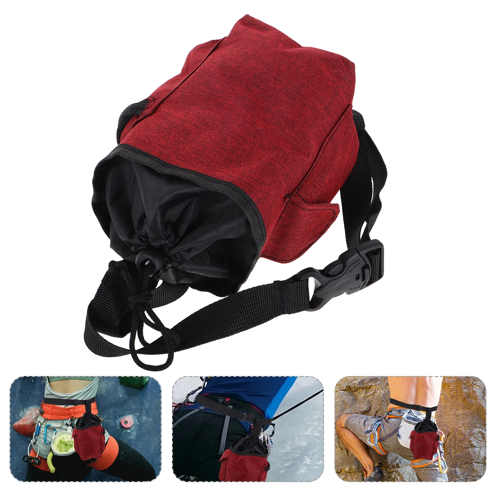 Chalk Bag For Rock Climbing Bouldering Gymnastics Weightlifting Canvas Climbing Accessories Adjustable Belt Zipper Pocket Secure 
Chalk Bag For Rock Climbing Bouldering Gymnastics Weightlifting Canvas Climbing Accessories Adjustable Belt Zipper Pocket Secure