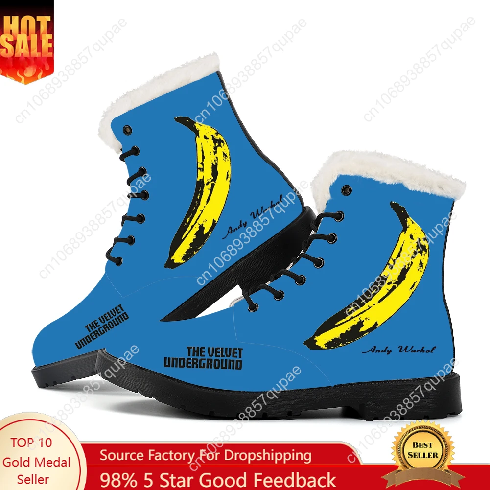 The Velvet Underground Plush Boots American Rock Mens Womens Teenager Shoes Casual Boot Light High Quality Couple Customize Shoe
The Velvet Underground Plush Boots American Rock Mens Womens Teenager Shoes Casual Boot Light High Quality Couple Customize Shoe