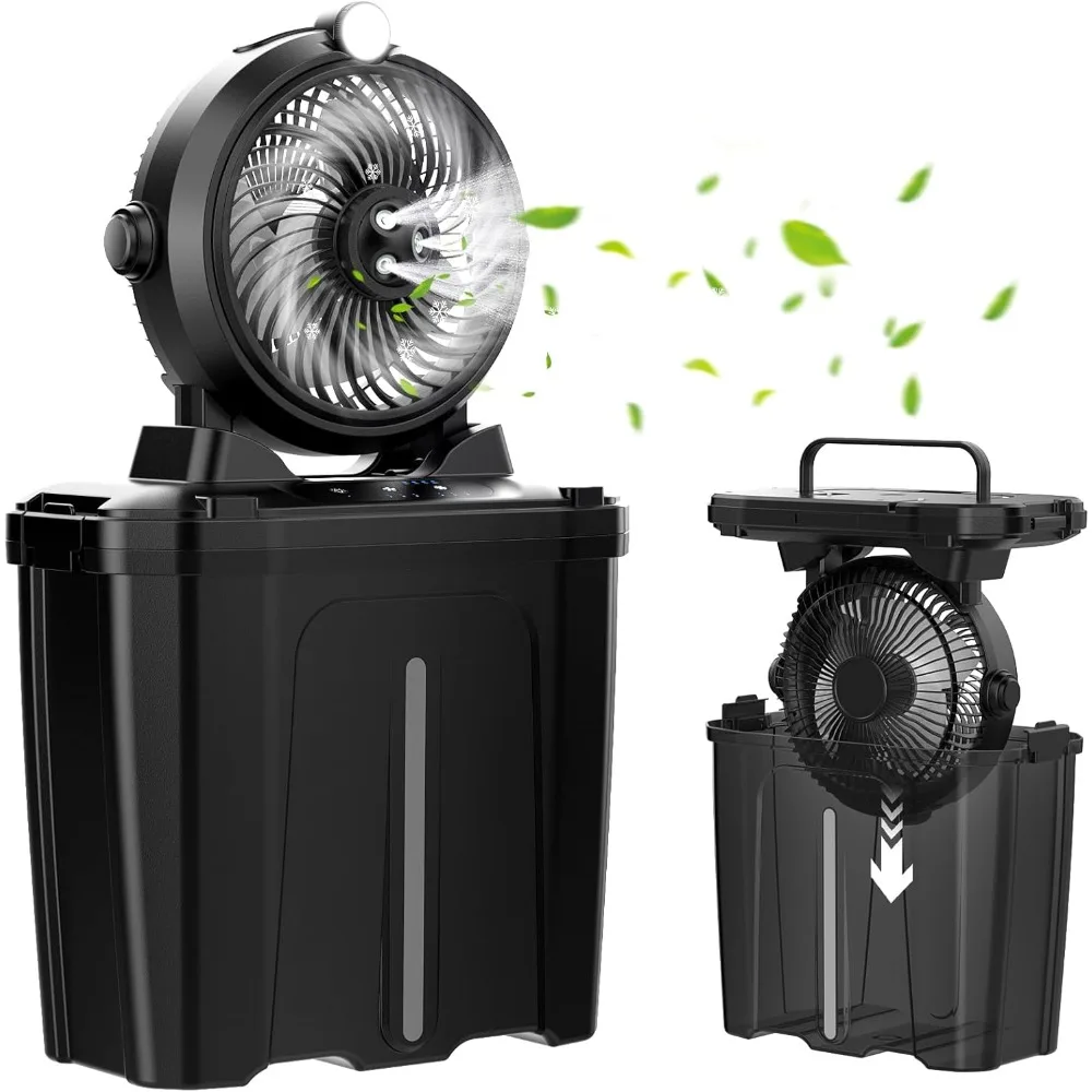 NEW Portable Misting Fan - 11L Bucket, 20000mAh Rechargeable Battery Powered Fans for Patios, Outdoor Fans With Night Light
NEW Portable Misting Fan - 11L Bucket, 20000mAh Rechargeable Battery Powered Fans for Patios, Outdoor Fans With Night Light