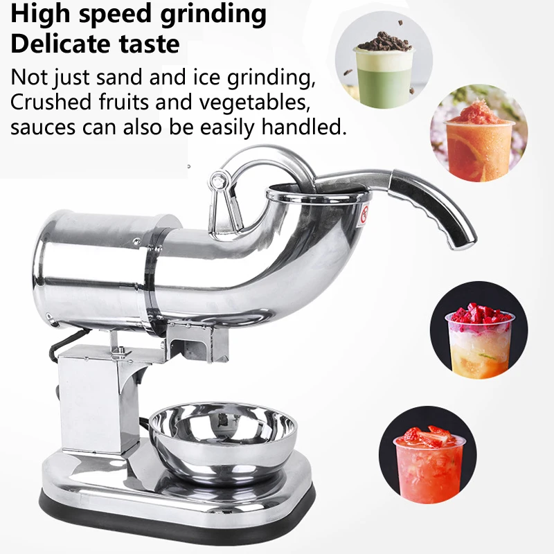 Commercial Electric Ice Crusher Double-Blade Ice Shaving Machine Stainless Steel Smoothies Shaver 120KG / HS8thie
Commercial Electric Ice Crusher Double-Blade Ice Shaving Machine Stainless Steel Smoothies Shaver 120KG / HS8thie