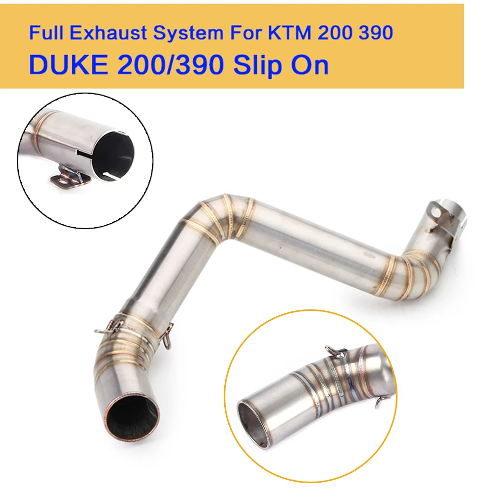 Slip-On REALZION Duke Mid Pipe Motorcycle Exhaust Pipe Connect Pipe For KTM Duke 125 Duke 250 Duke 200 Duke 390 2012-2016
Slip-On REALZION Duke Mid Pipe Motorcycle Exhaust Pipe Connect Pipe For KTM Duke 125 Duke 250 Duke 200 Duke 390 2012-2016