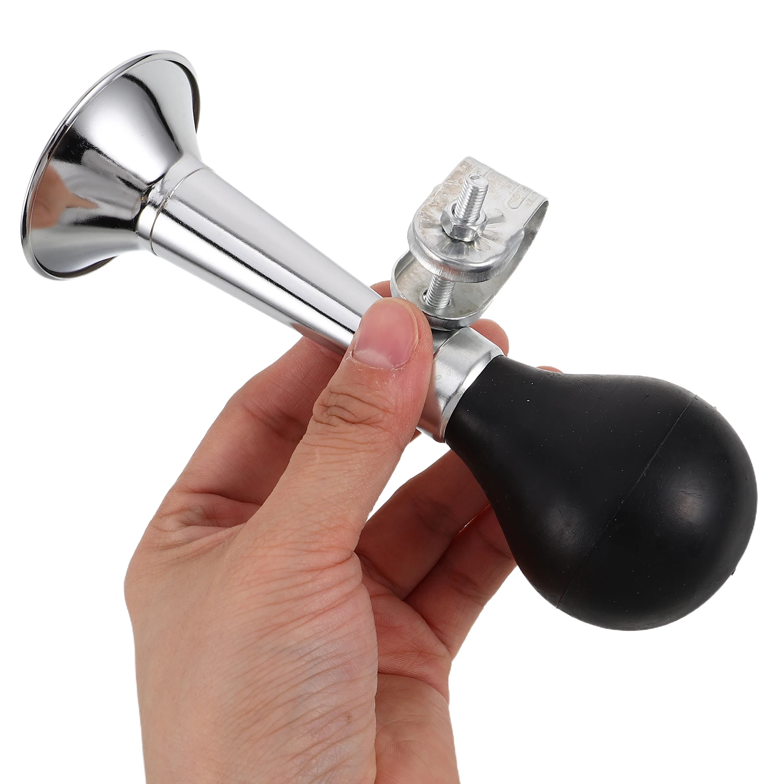 Bicycle Horn 7 Inch Loud Clear Metal Electroplated Black Sound Safety Accessories for Mountain Bike Tricycle Kids 
Bicycle Horn 7 Inch Loud Clear Metal Electroplated Black Sound Safety Accessories for Mountain Bike Tricycle Kids