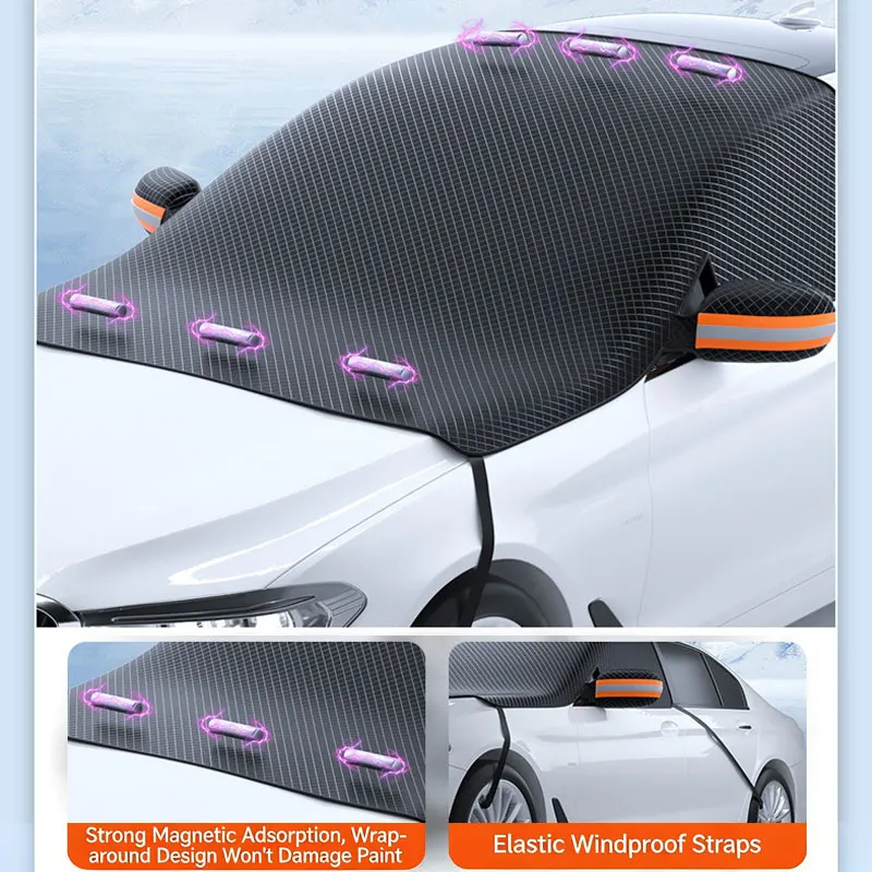 Automobile Sun Snow protection cover for front windshield, anti-freezing and anti-frost magnetic suction snow guard, car cover
Automobile Sun Snow protection cover for front windshield, anti-freezing and anti-frost magnetic suction snow guard, car cover
