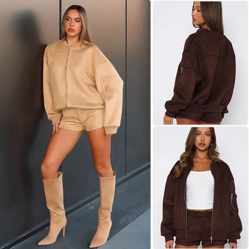 2026 Spring Summer New Women Street Fashion Elegant Baseball Short Zip Up Casual Coat Outwear
2026 Spring Summer New Women Street Fashion Elegant Baseball Short Zip Up Casual Coat Outwear