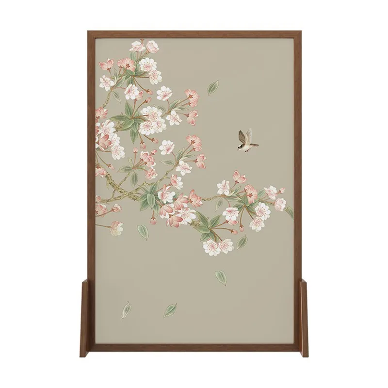 Solid wood screen partition living room new Chinese-style home shelter office entry flowers and birds no hollow seat screen
Solid wood screen partition living room new Chinese-style home shelter office entry flowers and birds no hollow seat screen