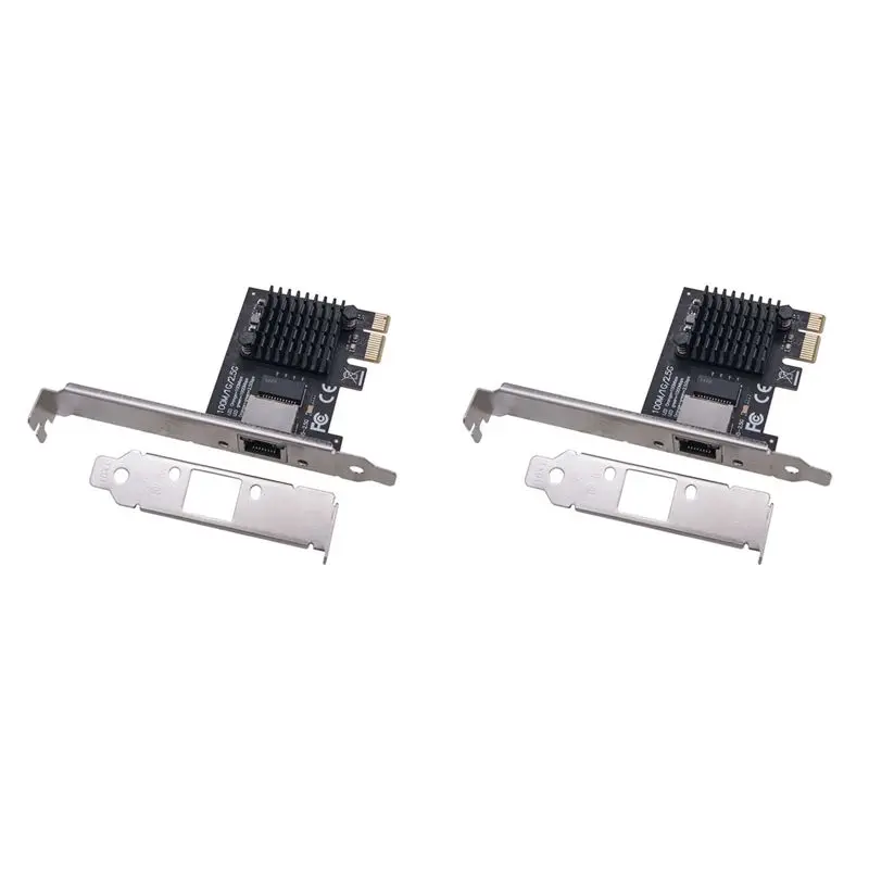 2X 100/1000M/2.5G RJ45 Network Adapter RJ45 RTL8125BG Chipset Pcie PCI Express Network Lan Card