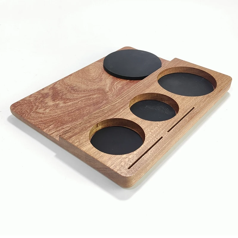 Coffee Machine Handle Matching Utensil Storage Bracket Coffee Wooden Support Base Holder Distributor Mat Barista Tools 1 SET
Coffee Machine Handle Matching Utensil Storage Bracket Coffee Wooden Support Base Holder Distributor Mat Barista Tools 1 SET