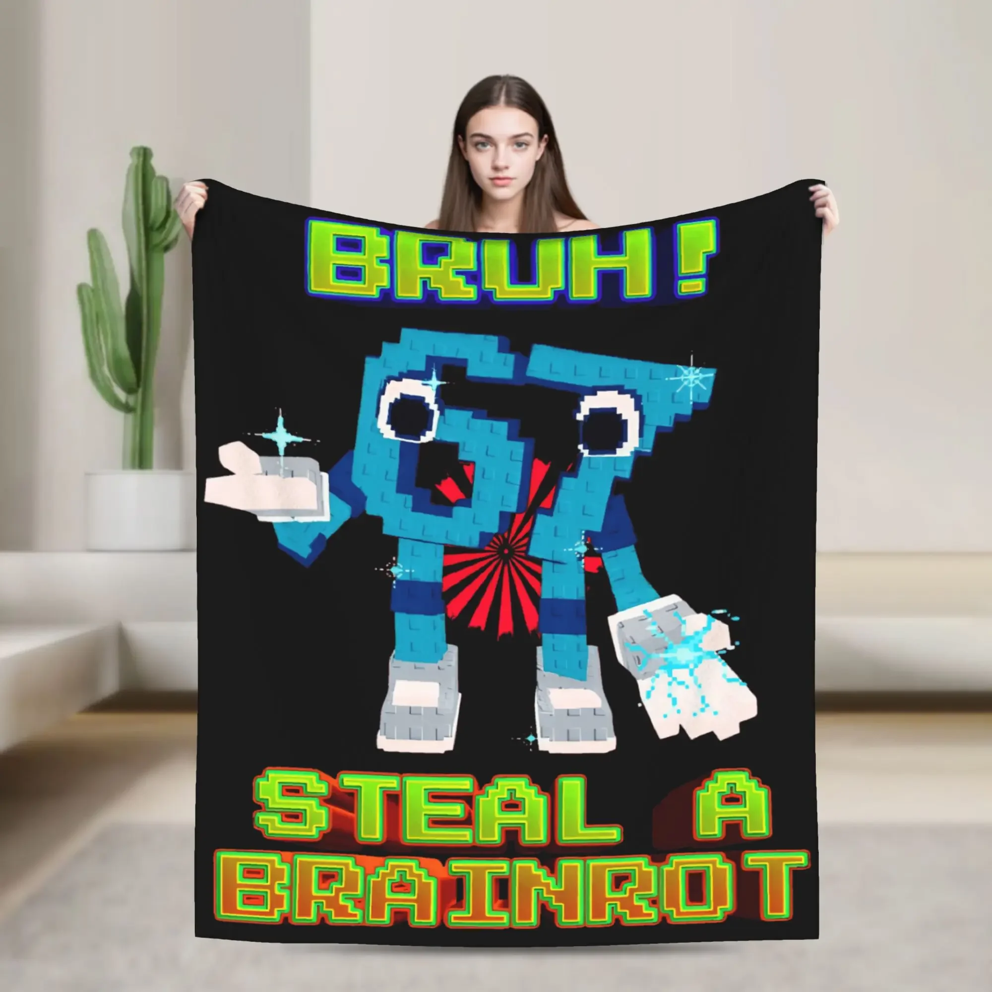 Забавный плед с дизайном Brainrot: теплый фланелевый плед для детей и взрослых, для кемпинга, дивана, кровати, с принтом Brainrot
Забавный плед с дизайном Brainrot: теплый фланелевый плед для детей и взрослых, для кемпинга, дивана, кровати, с принтом Brainrot