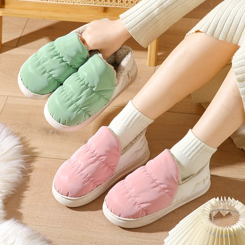 Waterproof Non-Slip Home Slippers Men Plush Cotton Shoes Women Slippers Winter Warm Indoor Comfort Couples Thick Sole Slippers
Waterproof Non-Slip Home Slippers Men Plush Cotton Shoes Women Slippers Winter Warm Indoor Comfort Couples Thick Sole Slippers