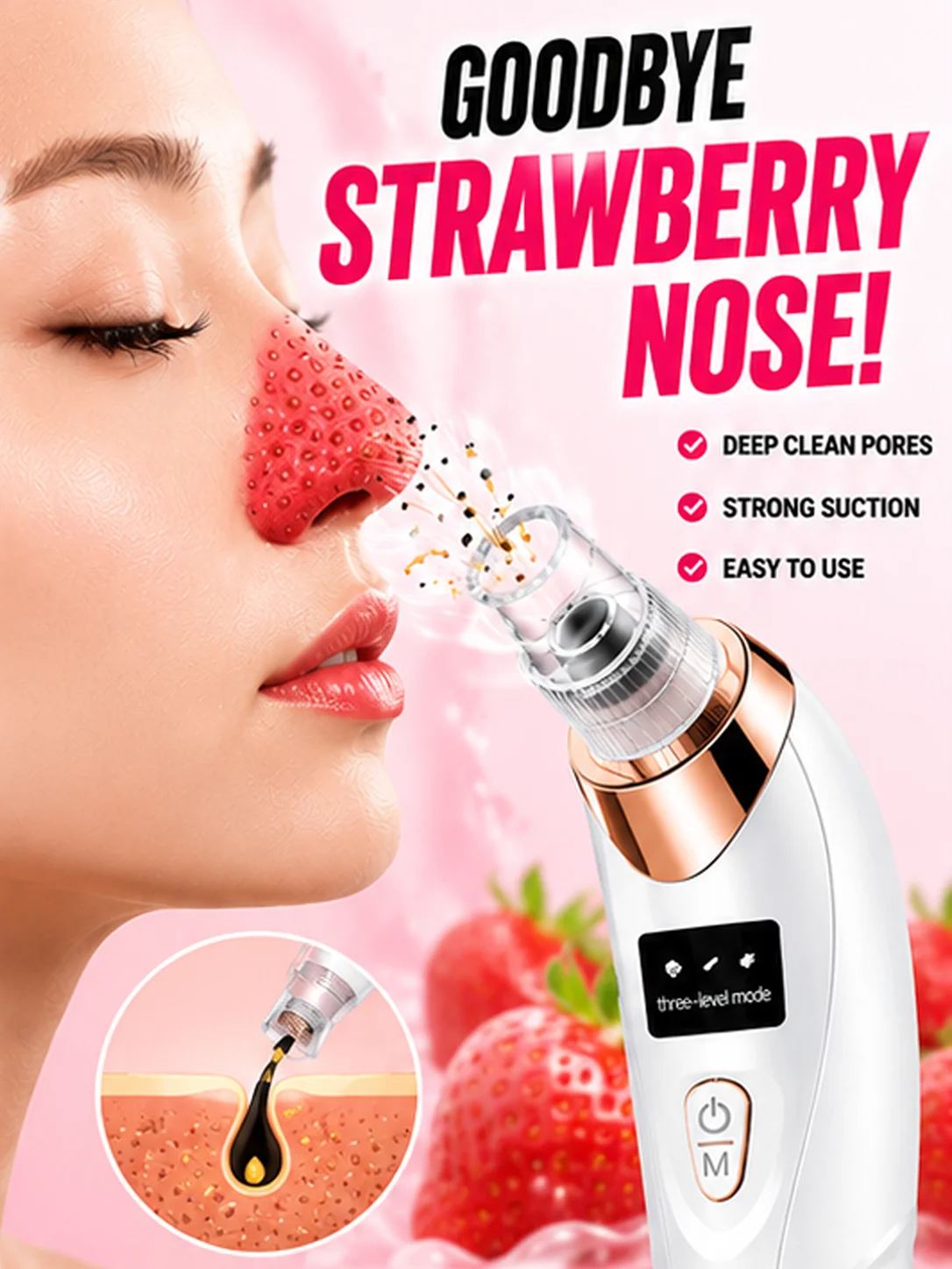2026 HOT,Blackhead Remover Pore Cleaner Skin Pimple Acne Extractor Facial Cleaning Electric Black Head Removal,Free shipping HOT
2026 HOT,Blackhead Remover Pore Cleaner Skin Pimple Acne Extractor Facial Cleaning Electric Black Head Removal,Free shipping HOT