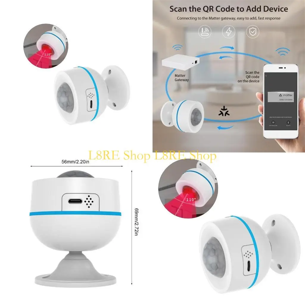 L8RE Датчик движения с длинными диапазонами чувствительная датчик движения. 
L8RE Датчик движения с длинными диапазонами чувствительная датчик движения.