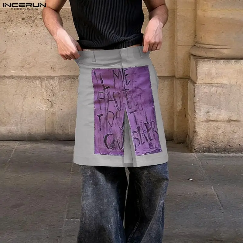 INCERUN Men's Skirts Printing Split Button Loose Casual Men Bottoms Streetwear Personality 2026 Fashion Leisure Skirts For Man
INCERUN Men's Skirts Printing Split Button Loose Casual Men Bottoms Streetwear Personality 2026 Fashion Leisure Skirts For Man