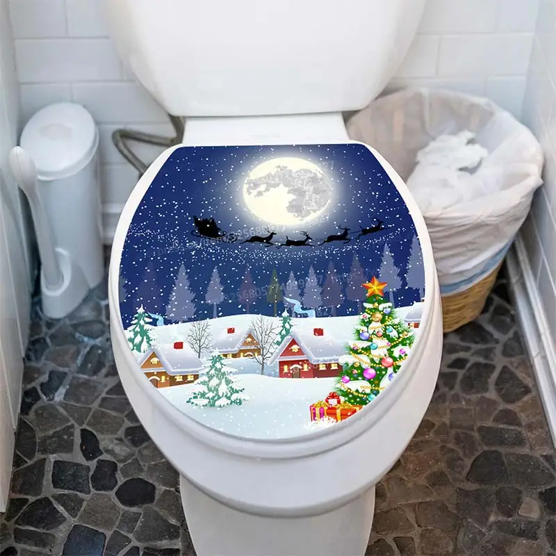 Christmas Creative Snow Scene Toilet Lid Decal Waterproof WC Removable Self-Adhesive Decor Household Stickers S155 
Christmas Creative Snow Scene Toilet Lid Decal Waterproof WC Removable Self-Adhesive Decor Household Stickers S155